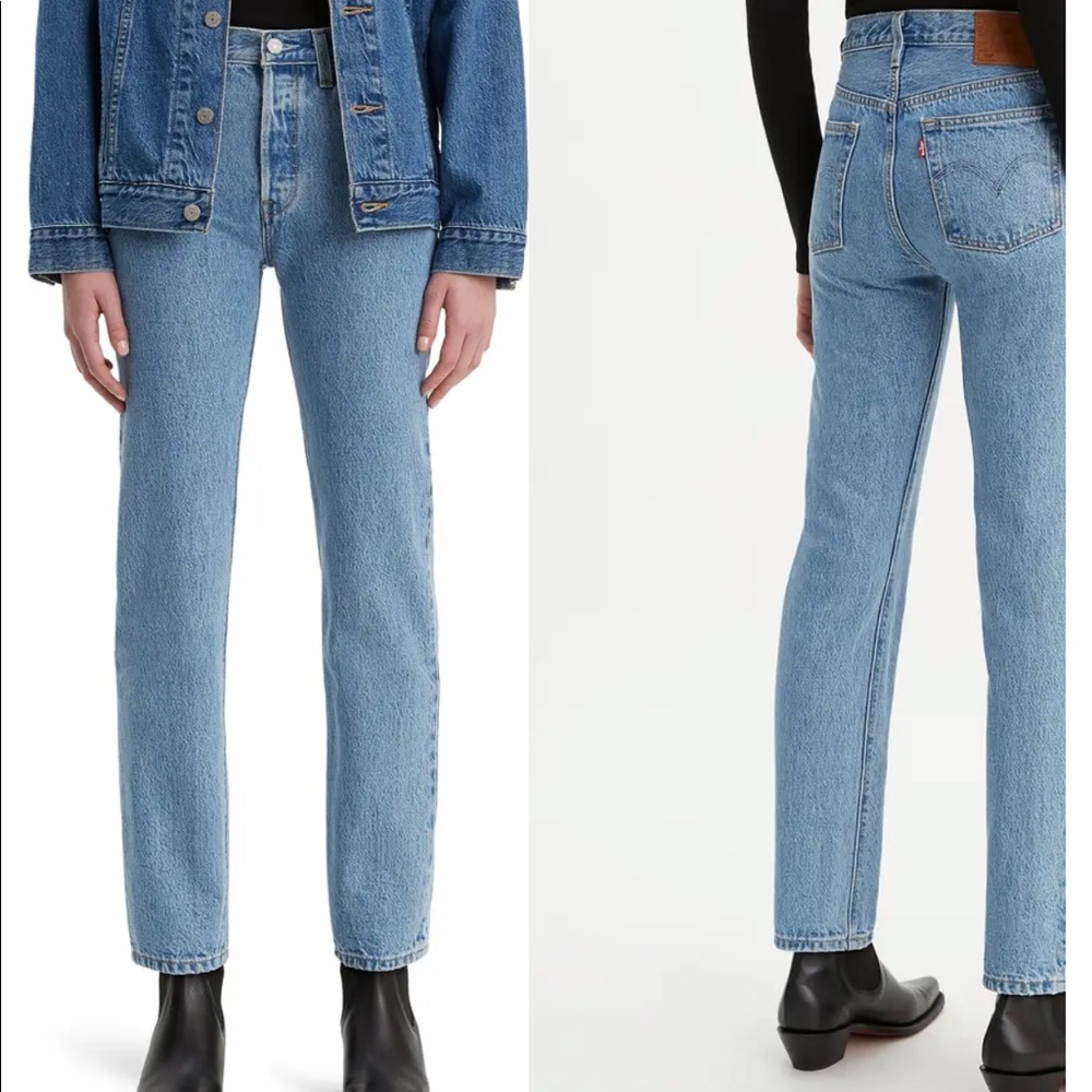 LEVI'S 501 High Waist Straight Leg Jeans